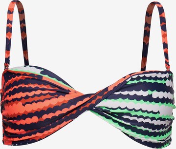 Superdry Bandeau Bikinitop in Blauw: voorkant