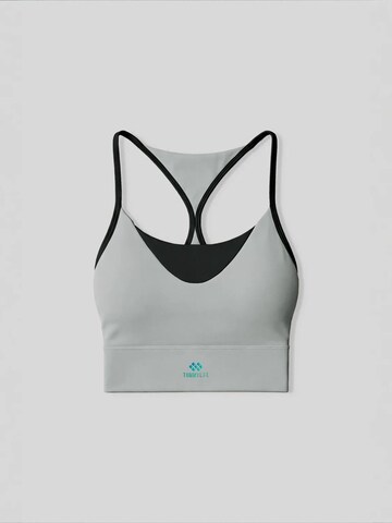 Tommy Life Classic Bra 'TOMMY Damen-Figurbetontes Crop-Active-Top' in Grey