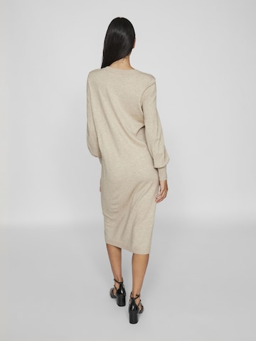 Robes en maille VILA en beige