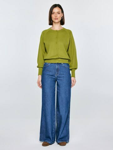 BIG STAR Knit cardigan 'SUZANA' in Green