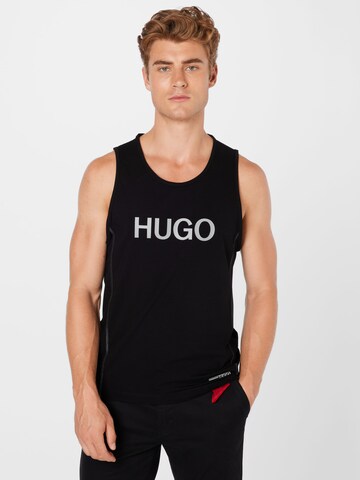 HUGO Red T-shirt 'Dactive' i svart: framsida