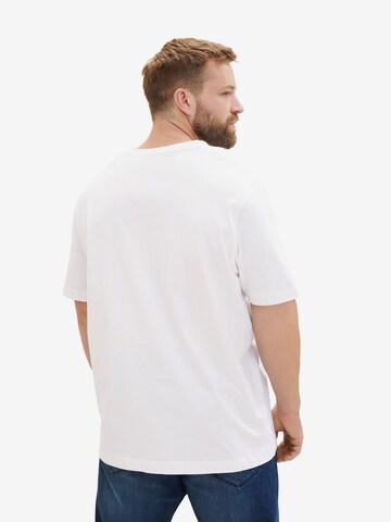 T-Shirt TOM TAILOR Men + en blanc