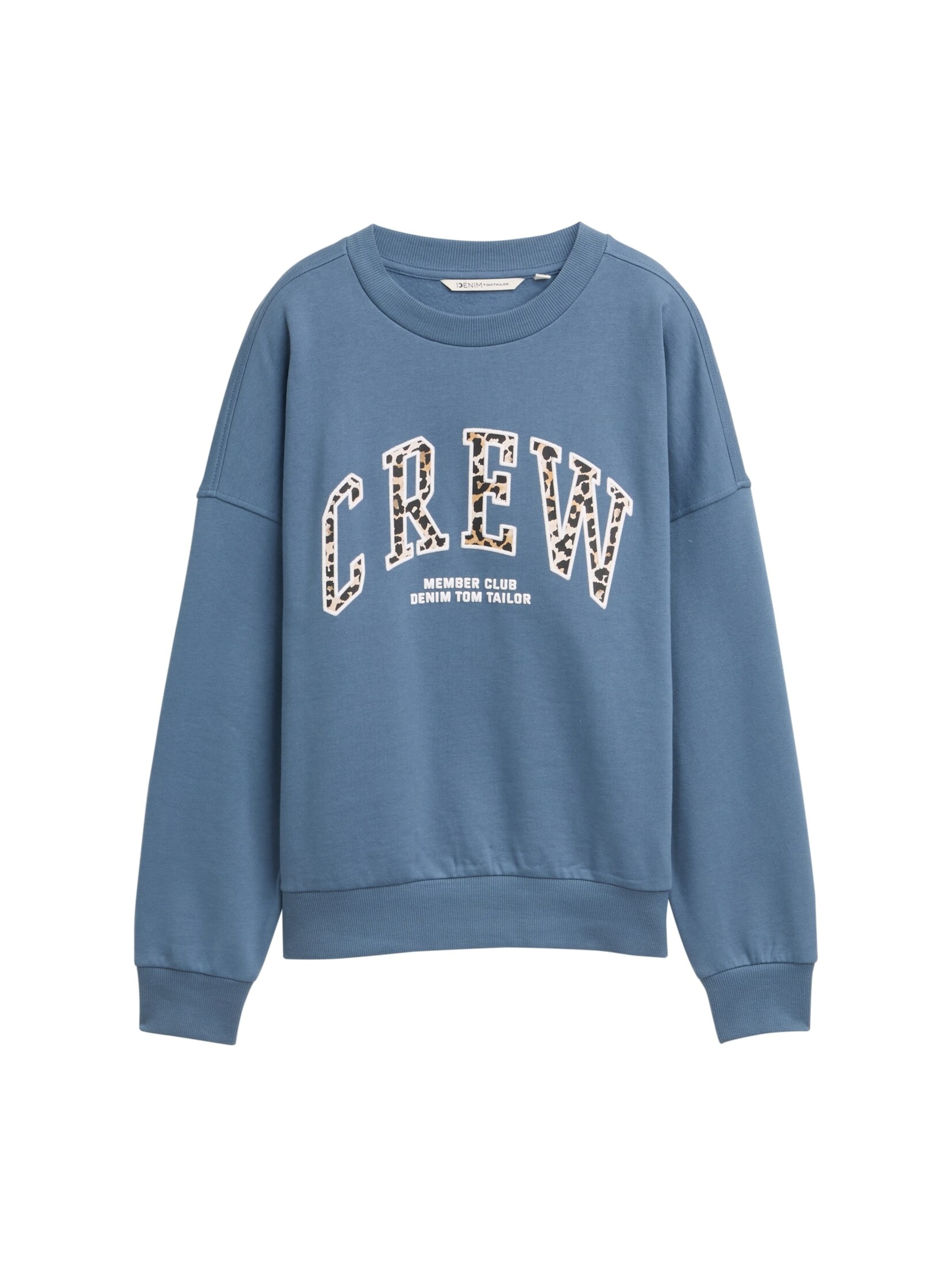 TOM TAILOR DENIM Sweatshirt in Blau: Vorderseite