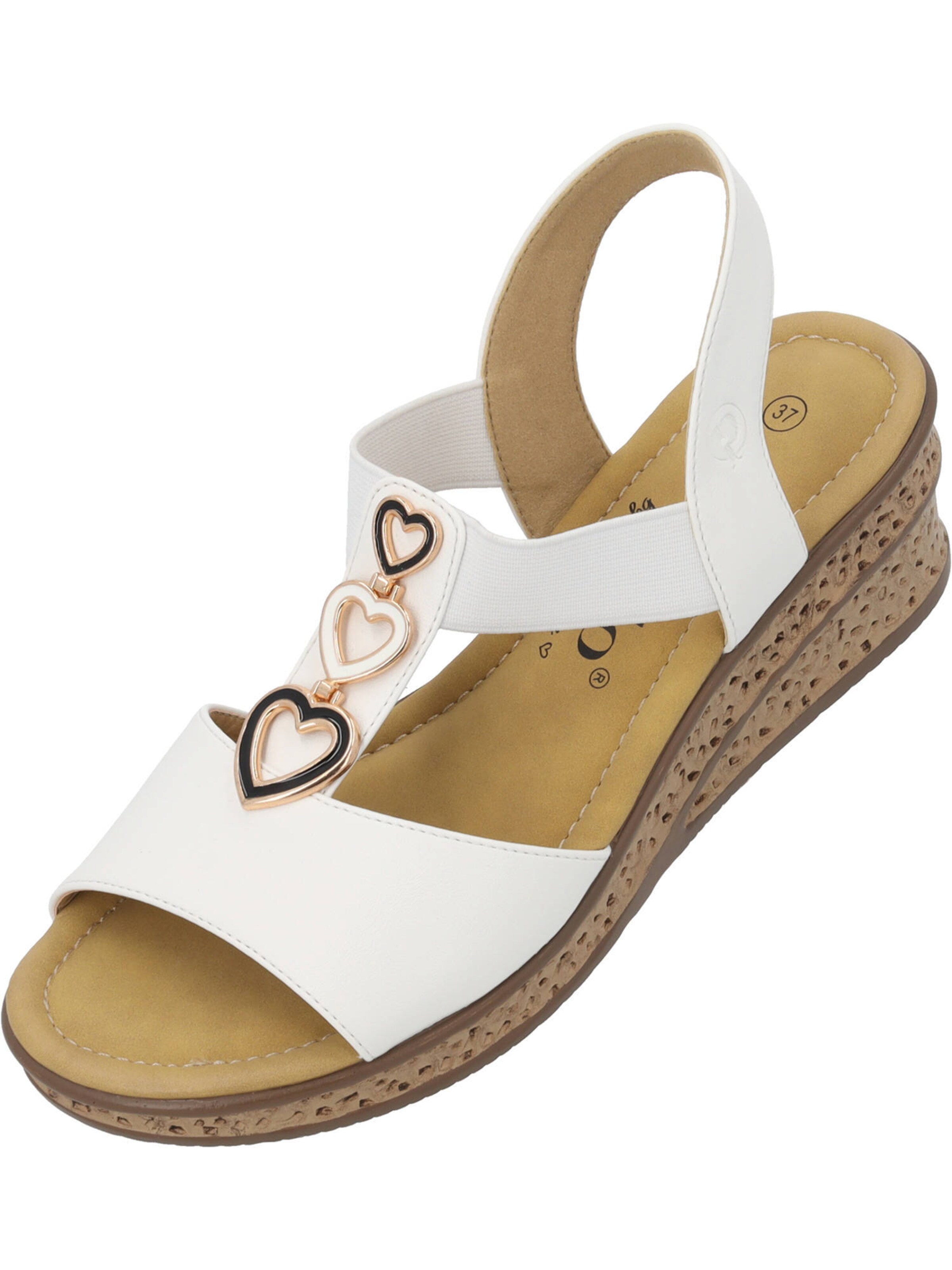 Palado by Sila Sahin Sandaal 'Selri' in Wit: voorkant