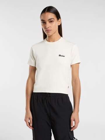 Tricou 'LEWISTOWN' de la DICKIES pe alb: față