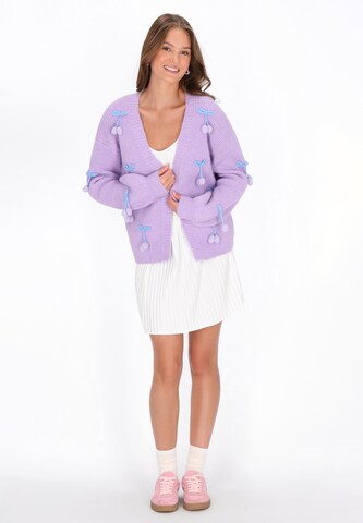 MYMO - Casaco de malha em roxo