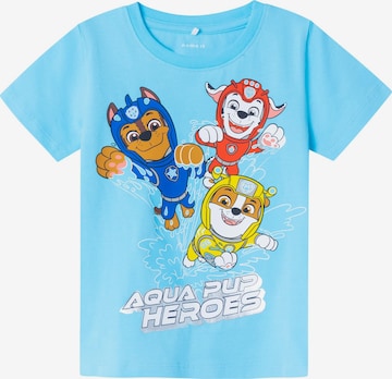 NAME IT - Camisola 'MANSE PAWPATROL' em azul: frente