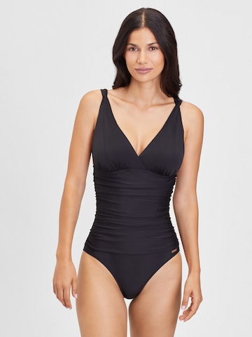 LASCANA Triangle Swimsuit 'Laura' in Black: front