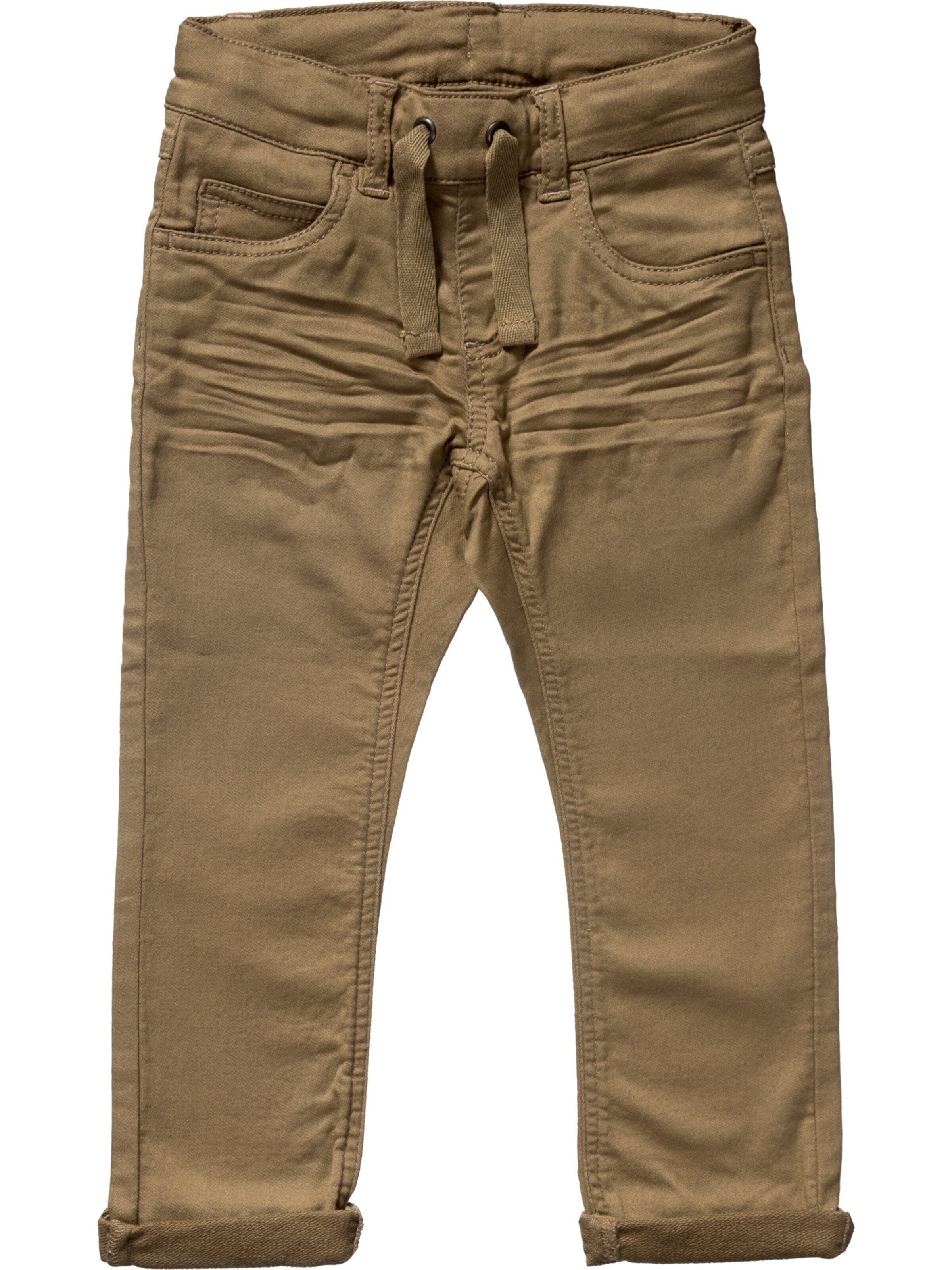 Villervalla Regular Pants 'Sweat Twill' in Brown: front