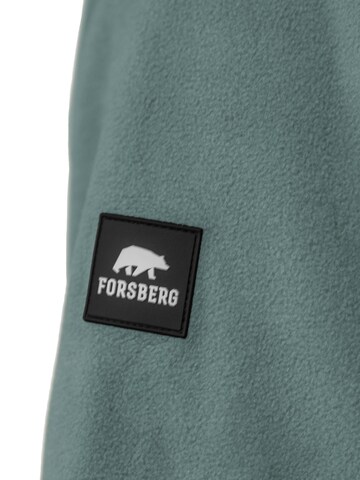 FORSBERG Sweatshirt 'Dicker Fleece Hoodie Zipper' in Green