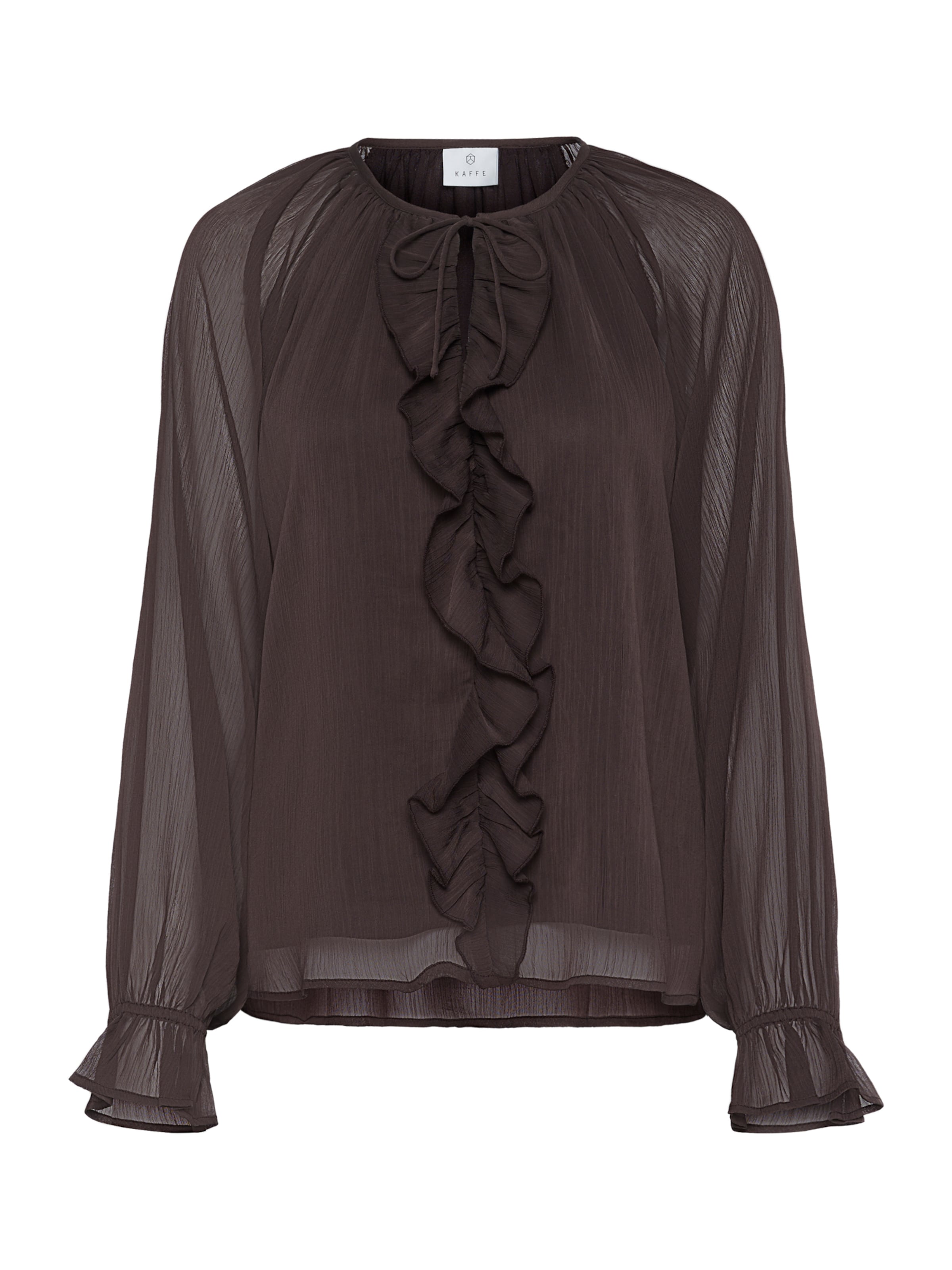 Kaffe - Blusa 'KAMila' en marrón: frente