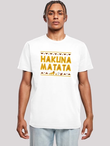 F4NT4STIC T-Shirt 'Disney König der Löwen Hakuna Matata' in Weiß: predná strana