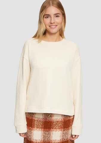 Sweat-shirt s.Oliver en beige : devant