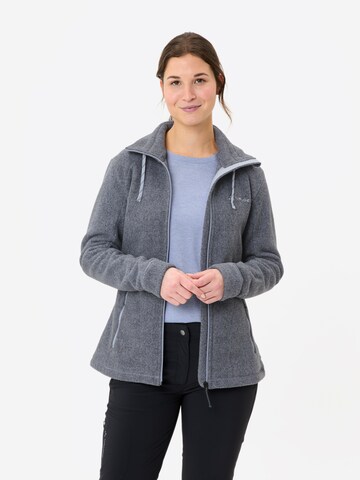 VAUDE Athletic fleece jacket 'Skomer III' in Grey