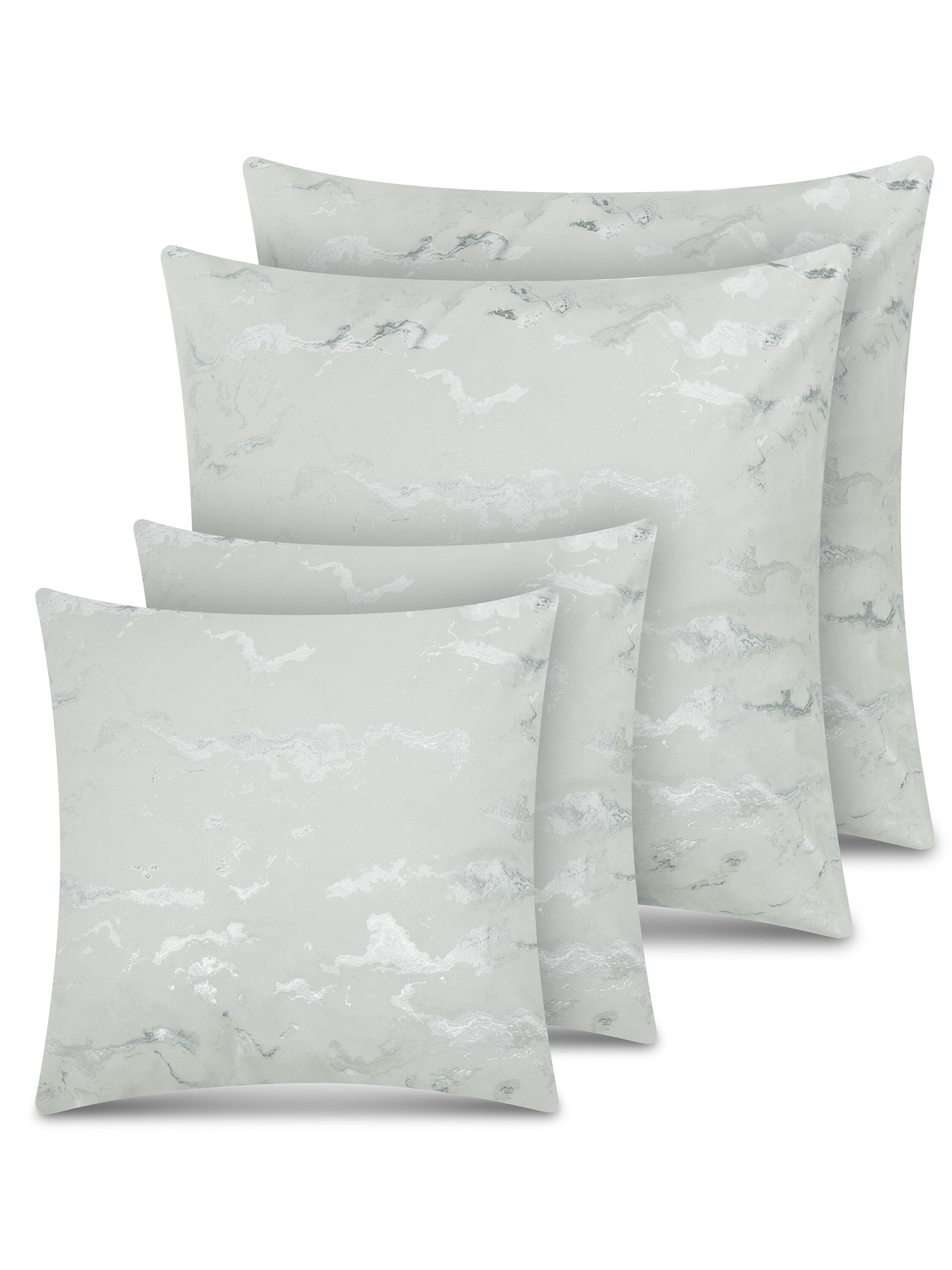 Aspero Kissen ' Carrara ' in mint / silber, Produktansicht