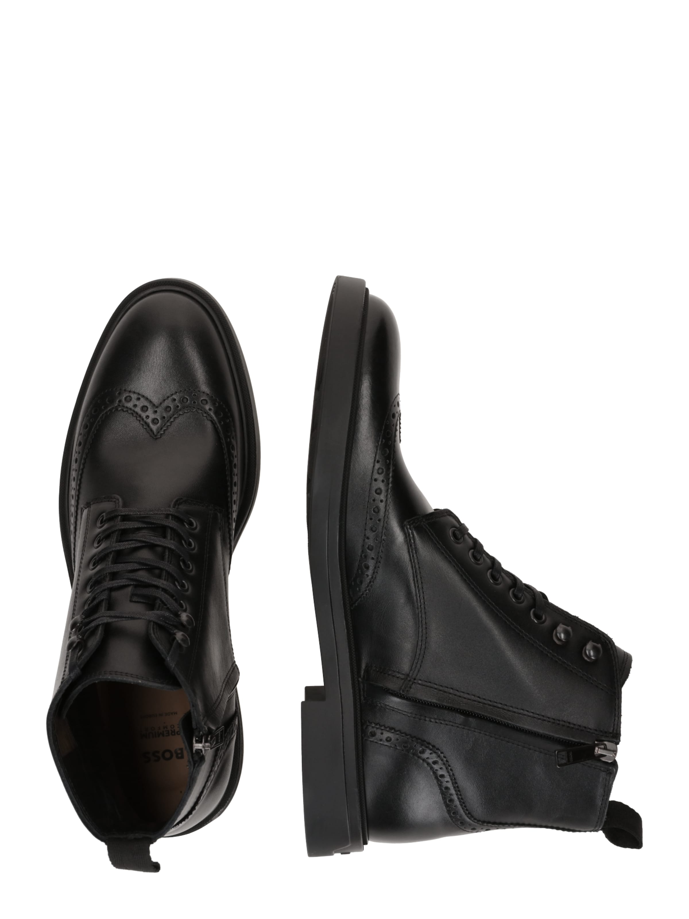 Boots stringati 'Calev' di BOSS in nero