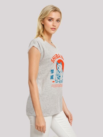 F4NT4STIC Shirt 'Japanischer Shiba Inu Hund' in Grijs