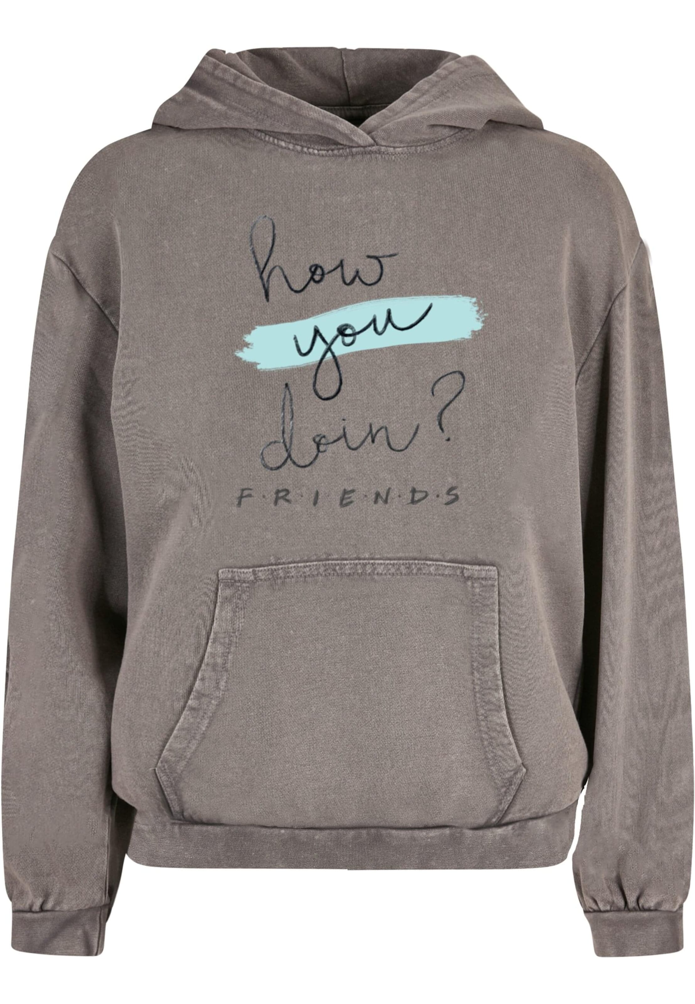 ABSOLUTE CULT Sweatshirt Friends How You Doin in Grey ABOUT YOU