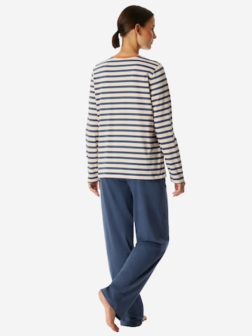 SCHIESSER - Pijama 'Casual Essentials' en azul