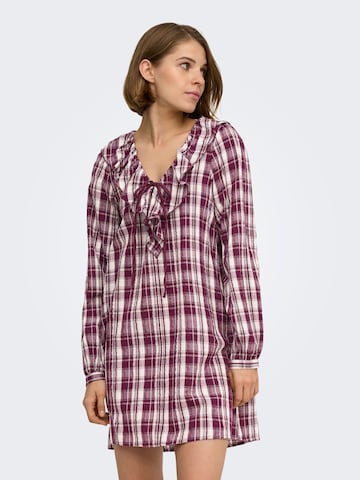 ONLY - Vestido camisero 'ONLNimu' en rojo: frente