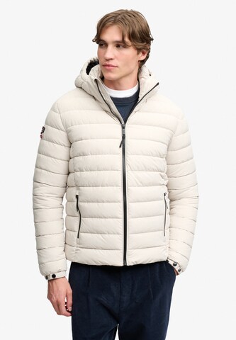 Superdry & Co Prechodná bunda 'FUJI' - Biela: predná strana