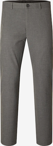 SELECTED HOMME Slimfit Chino hlače 'Robert' | siva barva: sprednja stran
