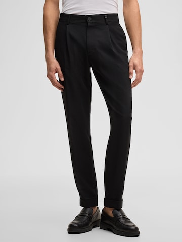 Regular Pantalon à pince 'Louis' STRELLSON en noir : devant