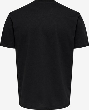 T-Shirt 'MUSK' Only & Sons en noir