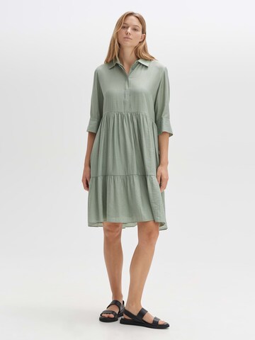 OPUS Blousejurk 'Woteli' in Groen: voorkant