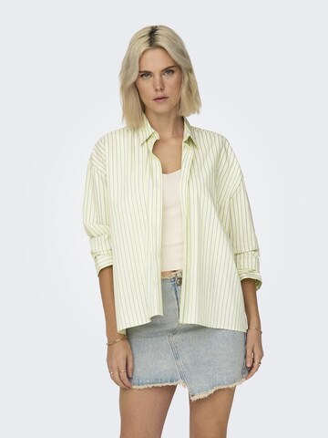 ONLY Blouse 'GRACE MICHELLE' in Geel: voorkant