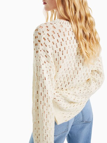 Pull-over Bershka en beige