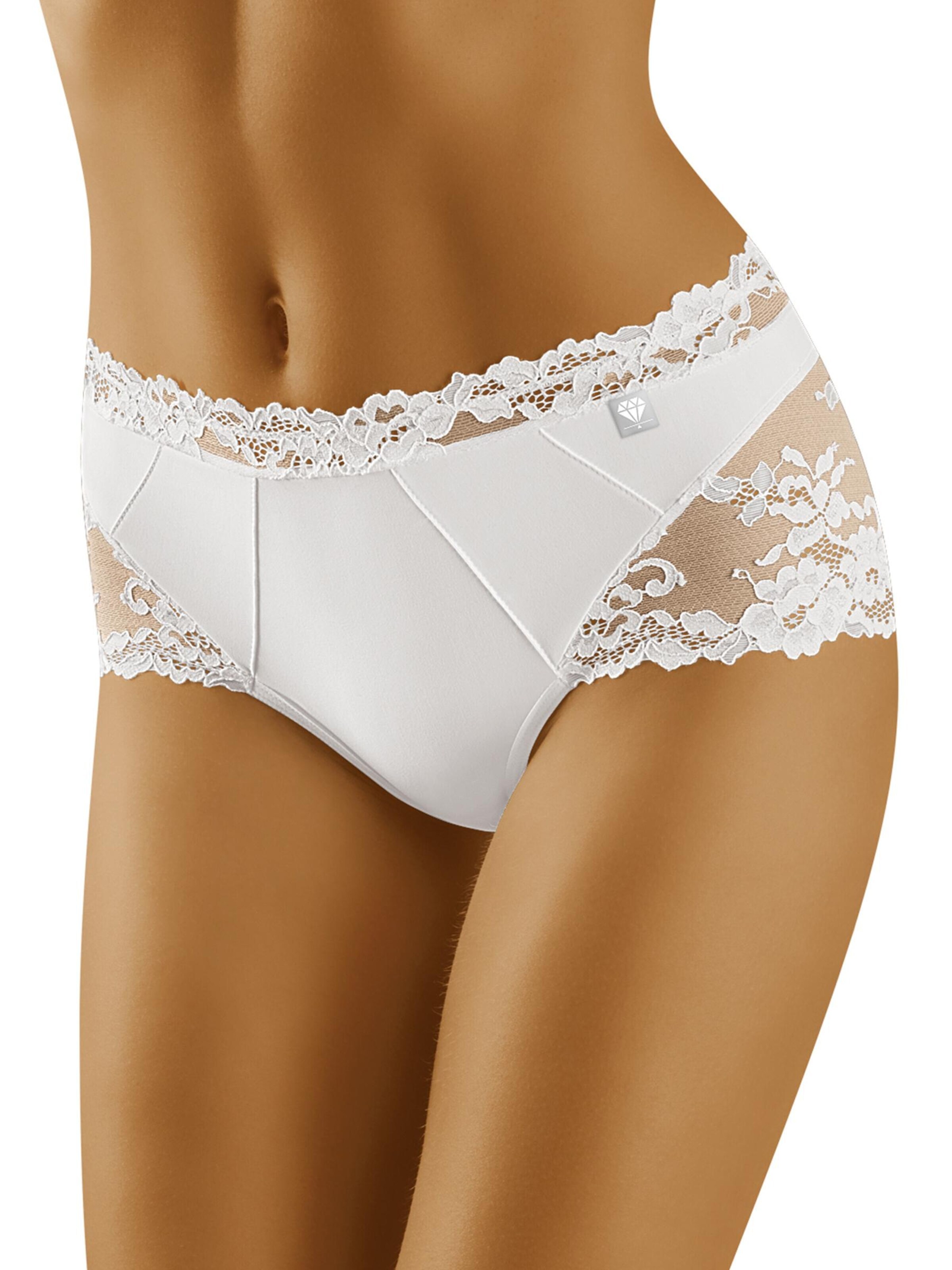 Wolbar Panty 'Diamond 3515' in White: front