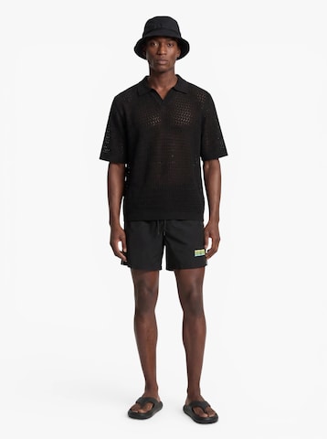 JACK & JONES Board Shorts 'JPSTMAUI SUNRISE' in Black