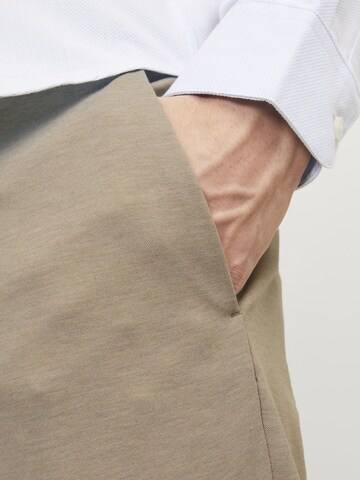JACK & JONES Slimfit Bandplooibroek in Beige