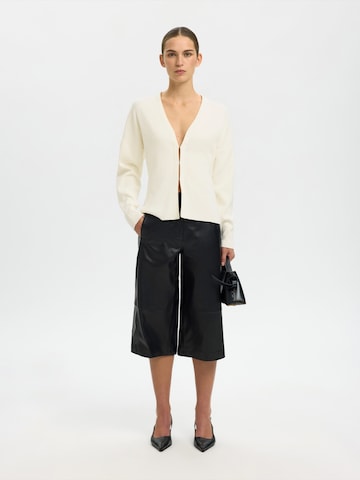 Cardigan 'SLFANEMONE' SELECTED en beige