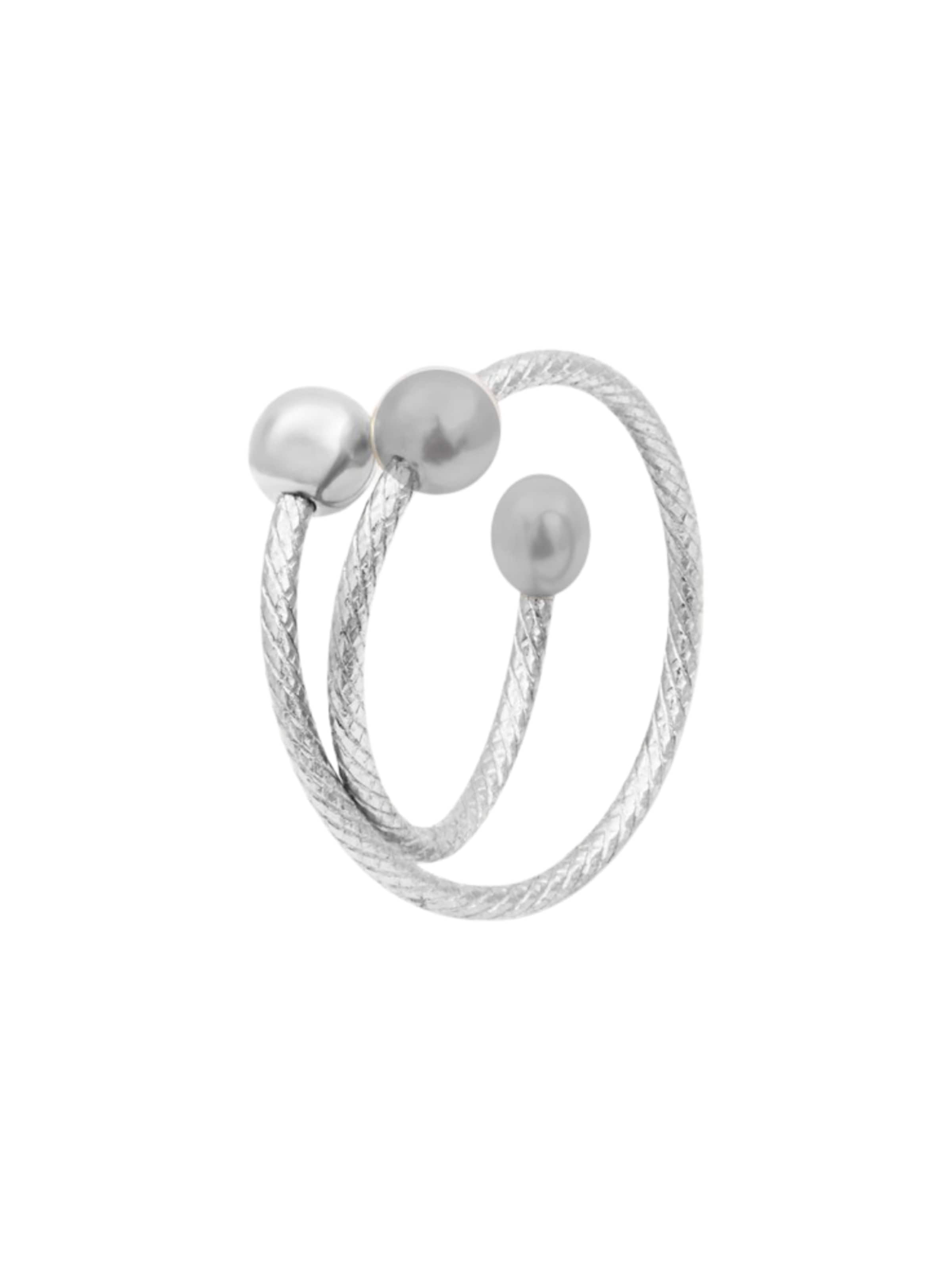YParis Earrings 'FUSION' in Silver: front