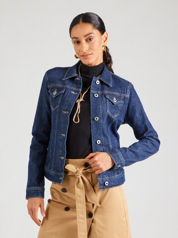 Pepe Jeans Prehodna jakna | modra barva: sprednja stran