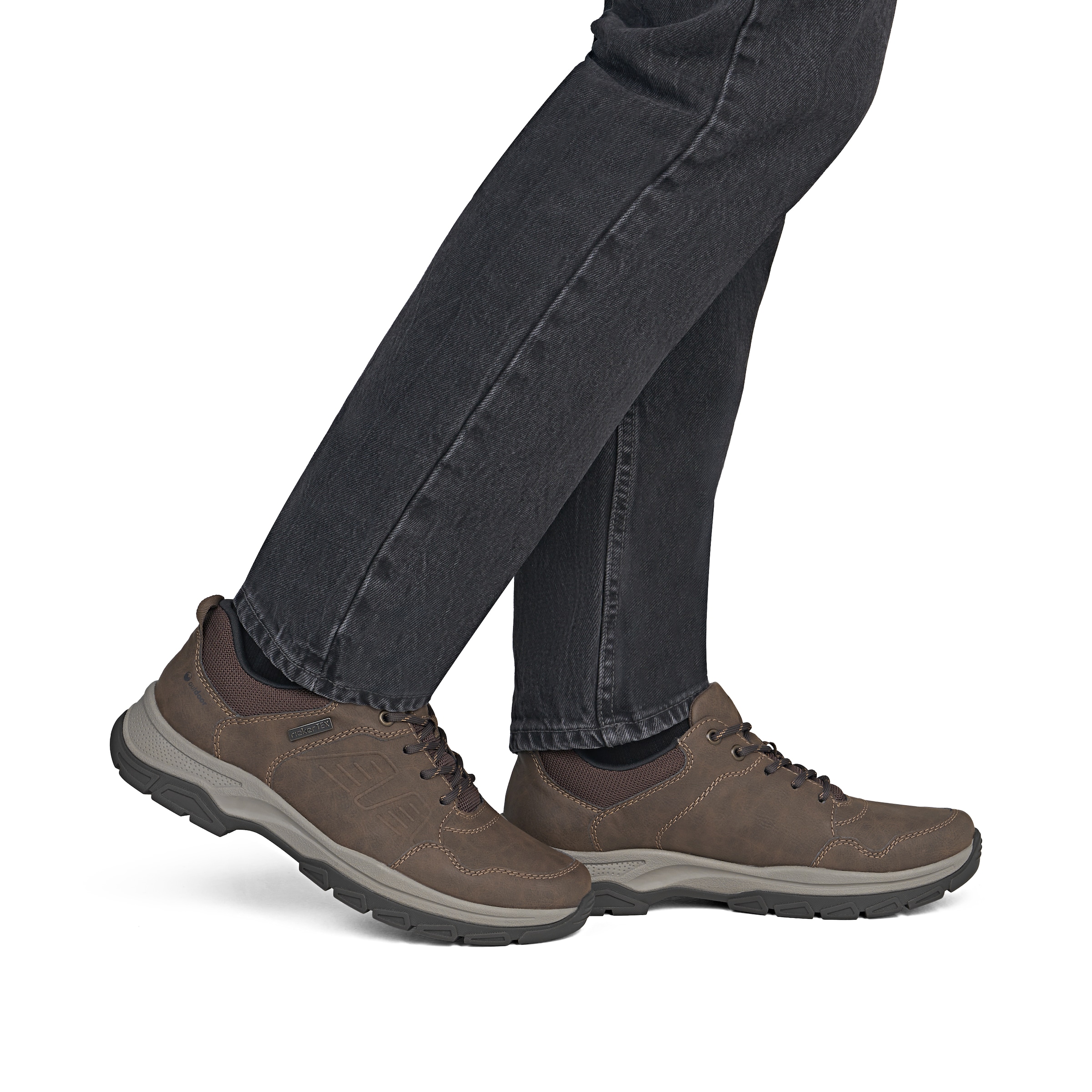Baskets basses Rieker en marron
