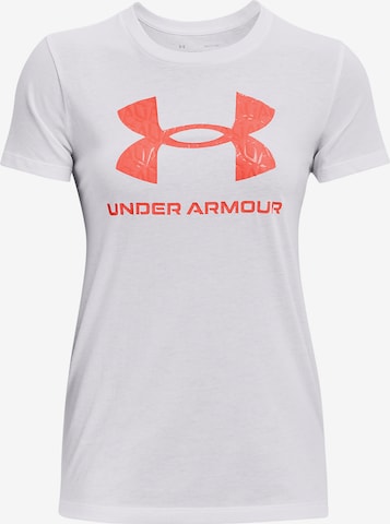 UNDER ARMOUR Funkční tričko – bílá: přední strana