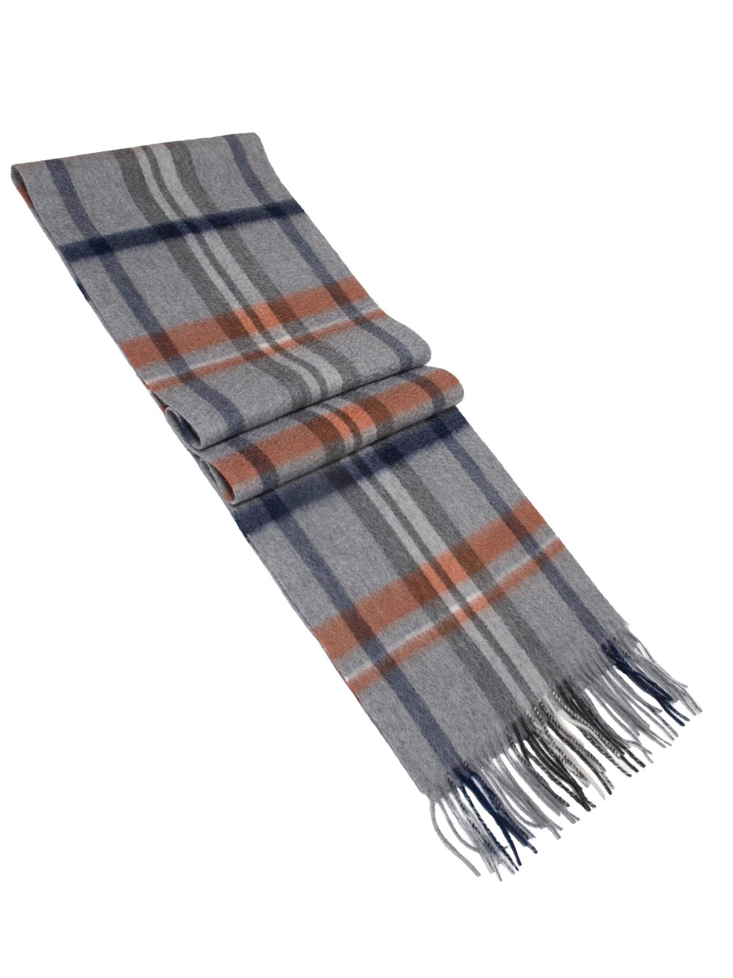 MayTree Scarf 'Tartan' in Grey