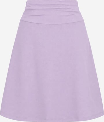 Leela COTTON Rock 'Damen Bio-Baumwoll Rock A-Linie' in Lila: Vorderseite
