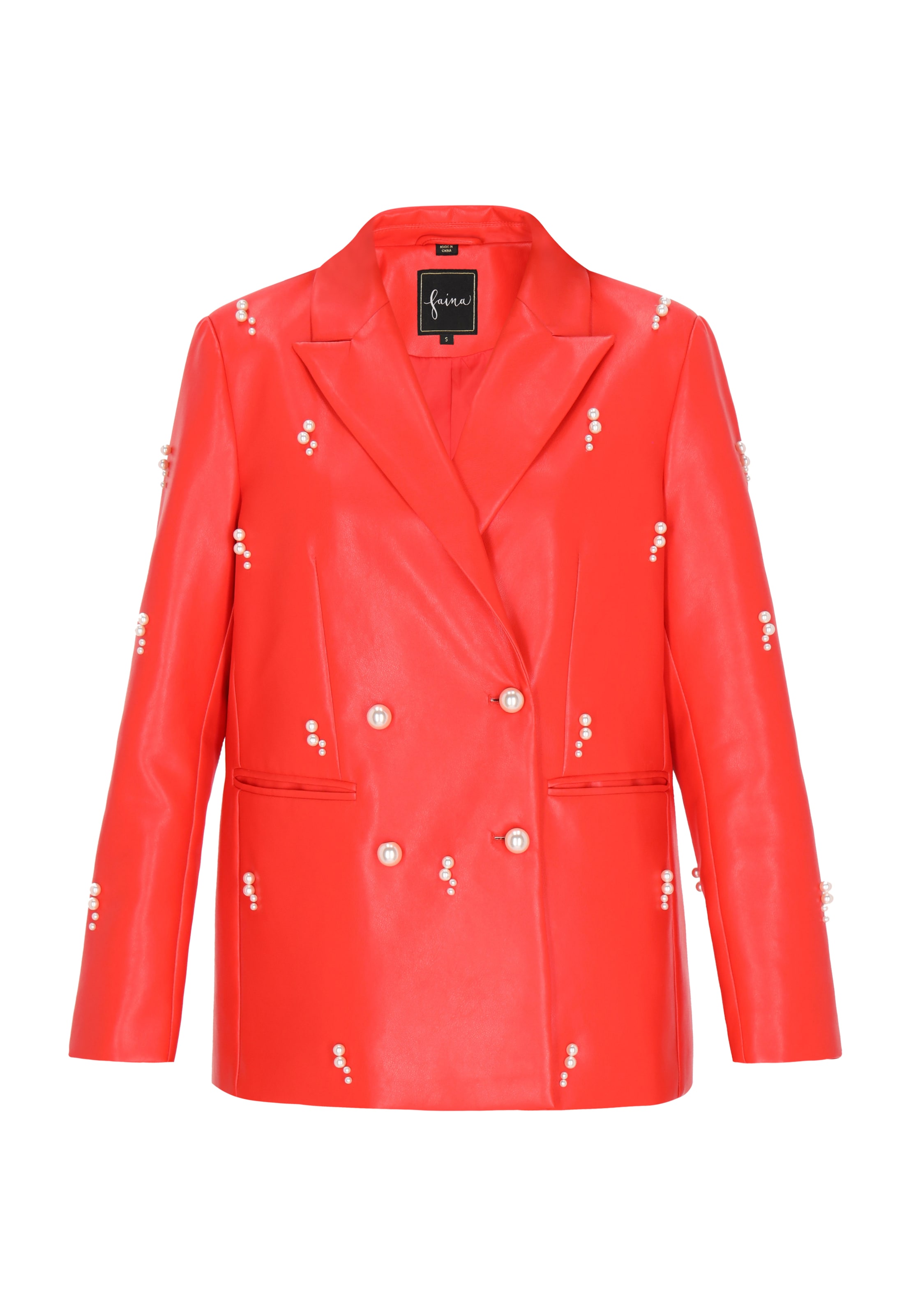 faina - Blazer em vermelho: frente