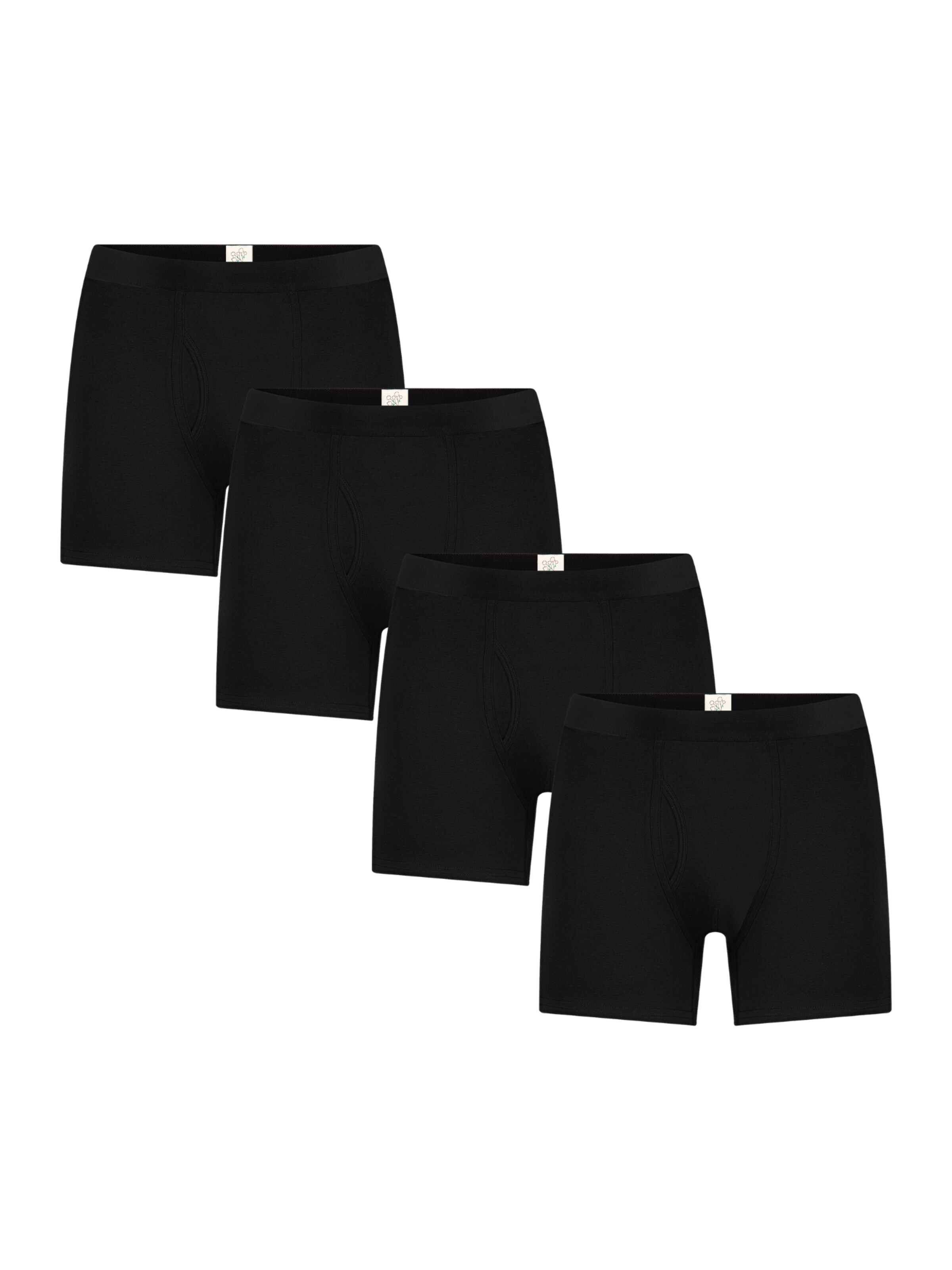 Albero Natur Boxer shorts '4er-Pack Herren Bio-Baumwoll Boxershorts' in Black: front