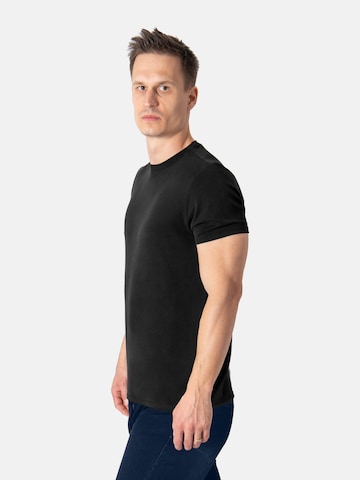 PANTONECLO Shirt 'Pantoneclo Men’s Round Neck T-Shirt'‌ in Schwarz