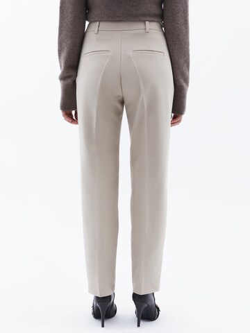 Regular Pantalon à plis OXXO en gris
