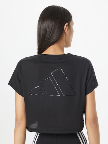 ADIDAS PERFORMANCE - Camiseta funcional 'Essentials 3 Bar' en negro