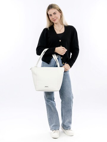 Shopper di Emily & Noah in bianco: frontale