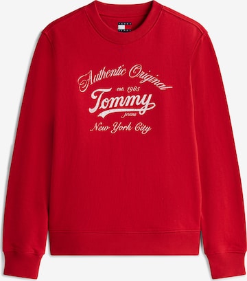 Tommy Jeans Свитшот 'ESSENTIAL' в Красный: спереди