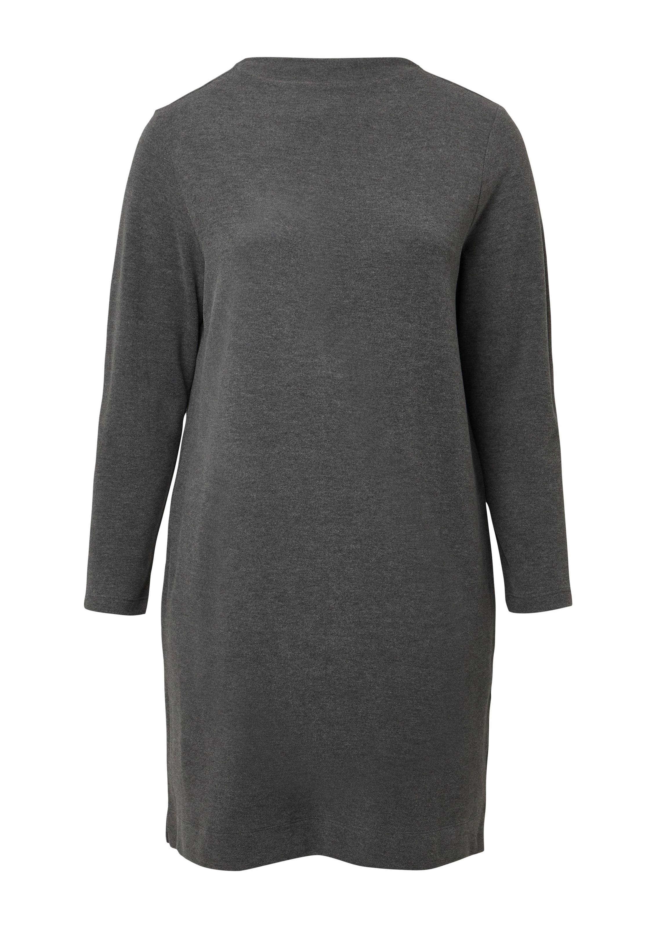 s.Oliver Red Label Plus Jurk in Grijs: voorkant