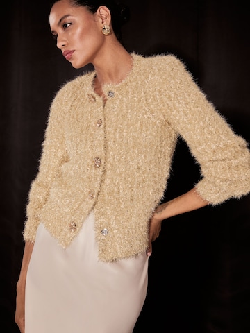 Lipsy Strickjacke in Gold